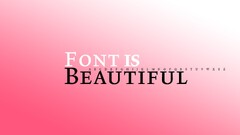 pink simple Typography