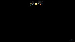 planet solar system Minimalism space art Space