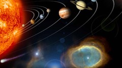 planet solar system space art digital art