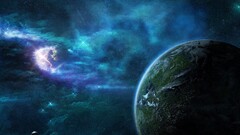 planet space art digital art