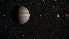 planet Stars Space space art Jupiter digital art