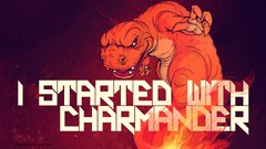Pokémon charmander Anime fire text