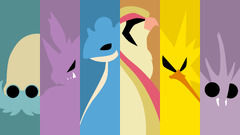 Pokémon collage colorful Anime