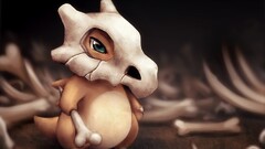 Pokémon digital art cubone artwork