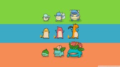 Pokémon Minimalism colorful video games