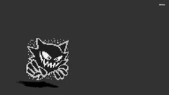 Pokémon Pixels pixel art Anime monochrome Simple Background