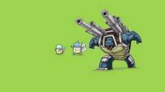 Pokémon squirtle Wartortle blastoise Simple Background