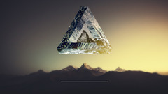 polyscape landscape penrose triangle digital art