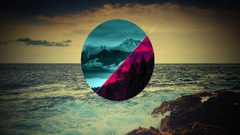 polyscape Sea rock digital art