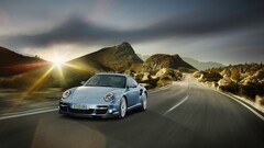 porsche 911 Car road numbers vehicle blue cars Porsche sunlight