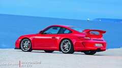 porsche 911 red cars Car Sea horizon porsche 997 Porsche