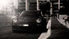 Porsche Car monochrome vehicle porsche 911 porsche 997
