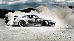 Porsche dust desert porsche 911 Drift Car vehicle porsche 997