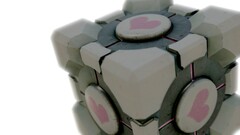 Portal (game) Simple Background Companion Cube