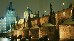 Prague cityscape Czech Republic Bridge City