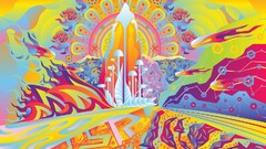 psychedelic digital art colorful