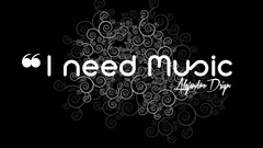 quote abstract Music Typography monochrome