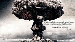 quote atheism mushroom clouds atomic bomb text digital art clown
