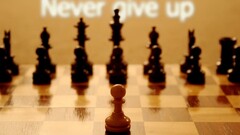 quote chess Typography motivational depth of field