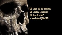 quote skull Typography Fractalius