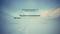 quote snow Typography