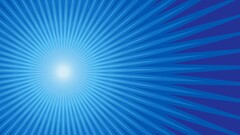 radial blue white digital art