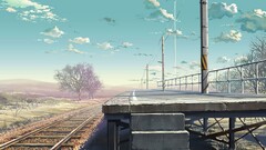 railway artwork Anime
