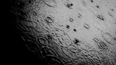 rain nature water drops ripples
