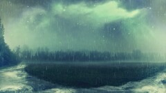 rain Trees painting digital art