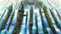 rainbows artwork waterfall