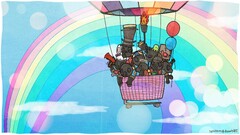 rainbows team fortress 2 video games deviantart PC gaming cyan
