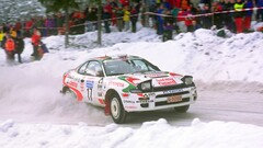 rally cars snow racing Toyota Castrol livery pop-up headlights