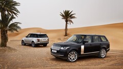 Range Rover palm trees Car vehicle sand black cars silver cars