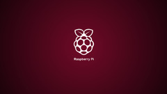 Rasberry Pi Linux Minimalism fruit red background