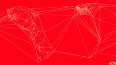 red background Simple Background geometric figures lines
