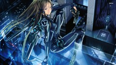 redjuice original characters anime girls gun