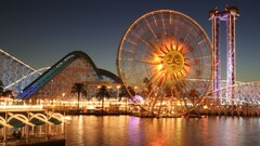 reflection Ferris Wheel lights