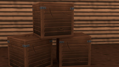 render crate depth of field blender
