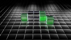 render selective coloring digital art Cube 3d 3D Blocks abstract