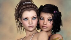 render Women 3d digital art fantasy girl