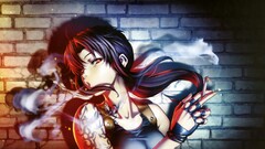 Revy anime girls Anime smoking Cigarettes dark hair