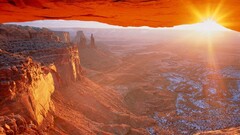 ridge Mountains sunlight nature landscape Utah