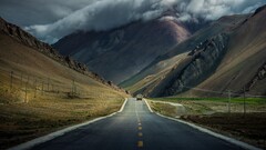 road landscape nature Mountains
