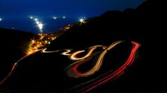 road night dark long exposure