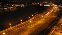 road night long exposure