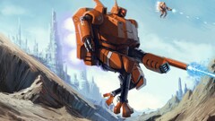 robot mech artwork concept art fantasy art War Warhammer 40 000