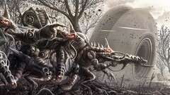 robot mech artwork fantasy art War destruction concept art