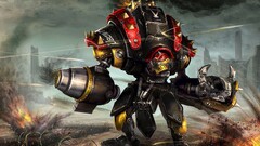 robot mech artwork fantasy art War destruction concept art