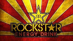 Rockstar (drink) red yellow logo