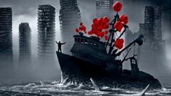 romantically apocalyptic Vitaly S Alexius apocalyptic boat ruins